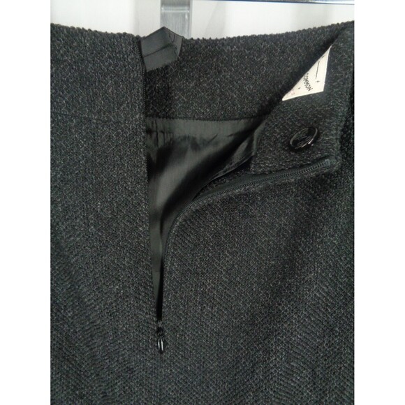 Maison Common Black Textured Wool Blend Skirt Size 46 / 16 US New - Picture 5 of 8